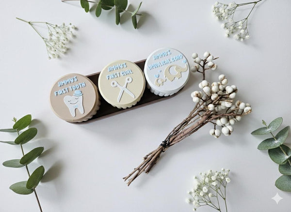 Personalised Baby Keepsake Box Set: 3D Printed Newborn Memory Box