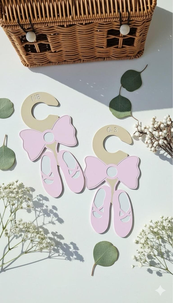 Ballet Ballerina Closet Dividers – Baby Wardrobe Organizers, Newborn to Toddler Sizes