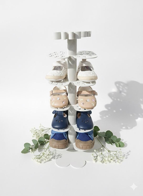 Nursery Shoe Rack – Giraffe Theme Organiser, Custom Baby Room Decor