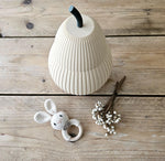 3D Printed Pear Box, Modern Textured Jewelry Storage, Minimalist Desk Organizer