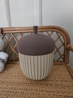 3D Printed Acorn Box, Woodland Decor, Jewelry Storage Container, Nature Inspired Storage