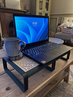 Modular Monitor Stand Riser: Ergonomic, Ventilated, Space-Saving Desk Organizer