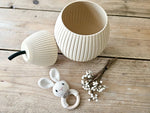 3D Printed Pear Box, Modern Textured Jewelry Storage, Minimalist Desk Organizer