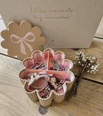 Personalised Scalloped Jewelry Box: Bow Lid Keepsake Organizer