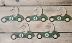 Baby Closet Dividers, Retro Racing Car Nursery Organizer, Vintage Style Clothes Separators