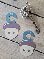 3D-Printed Acorn Closet Dividers – Baby Nursery Wardrobe Organizers