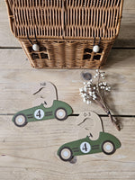 Baby Closet Dividers, Retro Racing Car Nursery Organizer, Vintage Style Clothes Separators