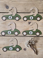 Baby Closet Dividers, Retro Racing Car Nursery Organizer, Vintage Style Clothes Separators