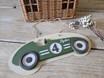 Personalised Vintage Race Car Name Sign
