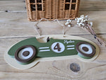 Personalised Vintage Race Car Name Sign