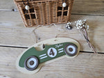 Personalised Vintage Race Car Name Sign