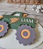Personalized Vintage Truck Name Sign, Custom Baby Boy Nursery Decor
