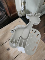 Nursery Shoe Rack – Giraffe Theme Organiser, Custom Baby Room Decor