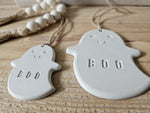 Personalised Ghost Keychain or Bag Tag: Spooky Halloween Charm