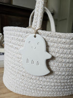 Personalised Ghost Keychain or Bag Tag: Spooky Halloween Charm