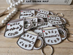 Personalised Mom Keychain: Busy Mama’s Club Coffee Mug Gift