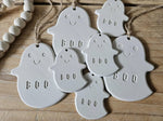 Personalised Ghost Keychain or Bag Tag: Spooky Halloween Charm