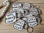 Personalised Mom Keychain: Busy Mama’s Club Coffee Mug Gift