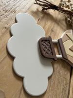 Personalised Hot Air Balloon and Cloud Wall Sign: Pastel Nursery Decor