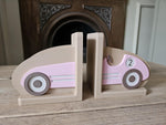 Personalized 3D Printed Retro Car Bookends, Nursery Decor, Kids Bookshelf Organizer