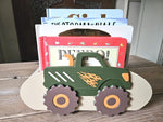 Personalized Monster Truck Book Storage, Kids Book Organizer, Nursery Decor Boy, PLA Plastic