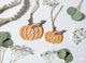 Personalised Pumpkin Keychain: Engraved Halloween Bag Tag with 