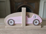 Personalized 3D Printed Retro Car Bookends, Nursery Decor, Kids Bookshelf Organizer