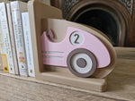 Personalized 3D Printed Retro Car Bookends, Nursery Decor, Kids Bookshelf Organizer