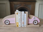 Personalized 3D Printed Retro Car Bookends, Nursery Decor, Kids Bookshelf Organizer