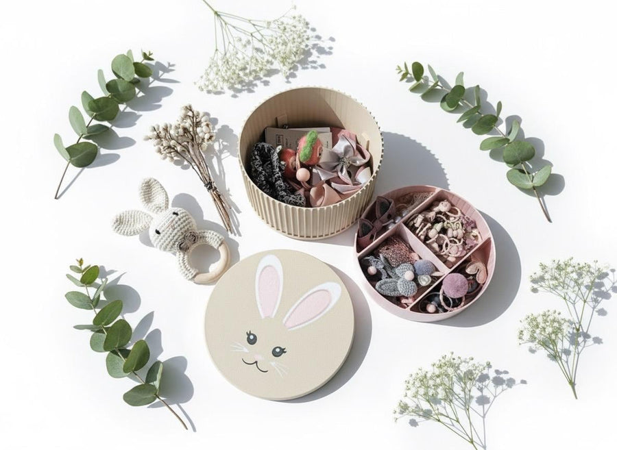 Personalised 3D-Printed Bunny Jewellery Box, Custom Name Storage Case, Rabbit Gift