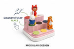 Modular Pink Toniebox & Toniebox 2 Docking Station with Magnetic Hold | Expandable Tonies Storage Stand