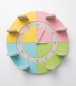 Personolised Tonies Holder Wall Clock Shelf | Magnetic Display | Modern Wall Decor