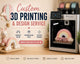 Custom 3D Printing & Design Service | Personalized Nursery Decor, Gifts , Message Us for the Right Package