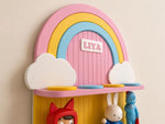 Personalised Pink Lemonade Rainbow Tonie Shelf & Toniebox Dock | Tonibox Storage Display