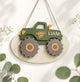 Personalized Vintage Truck Name Sign, Custom Baby Boy Nursery Decor