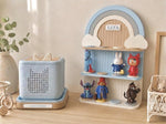 Personalised Ice Blue Rainbow Tonie Shelf & Toniebox Dock | Toniebox Storage Display
