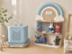 Personalised Grey Mist Rainbow Tonie Shelf & Toniebox Dock | Tonibox Storage Display
