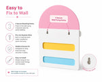 Personalised Pink Lemonade Rainbow Tonie Shelf & Toniebox Dock | Tonibox Storage Display