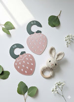 Double Sided Closet Dividers – Nursery Organizer for 0–24 Months Toddler Clothes, Strawberry Theme